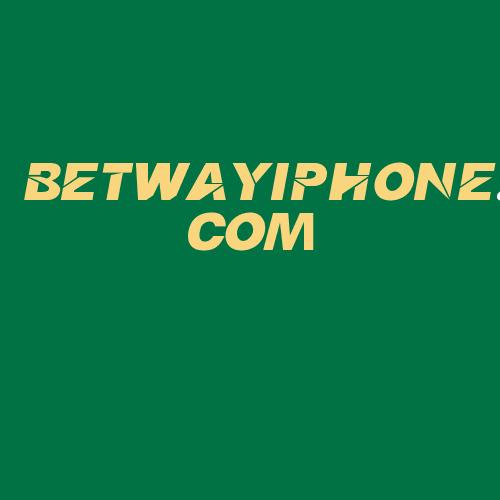 Logo da BETWAYIPHONE